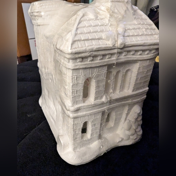 Vintage Christmas village ceramic sealed California Creations SE185 Post Office - Picture 3 of 11